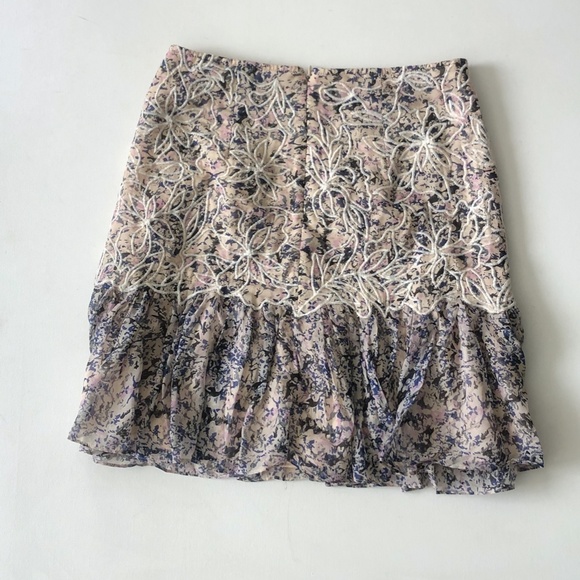 Kobi Halperin Tegan Floral Fit & Flare Skirt Size - Picture 7 of 10